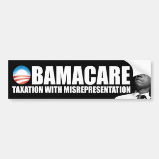 Pegatina Para Coche ObamaCare: Mala representación de los impuestos
