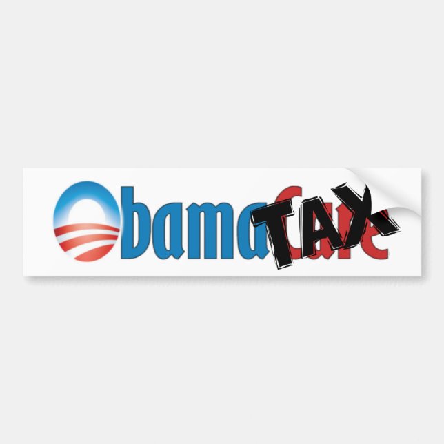 Pegatina Para Coche ObamaCare - ObamaTax antis (Frente)