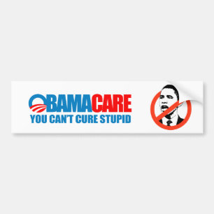 Pegatina Para Coche Obamacare - usted no puede curar estúpido