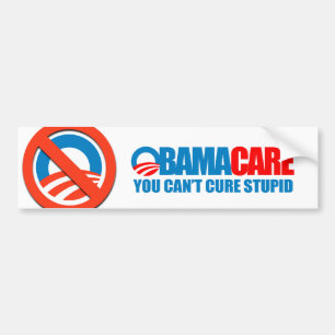 Pegatina Para Coche Obamacare - usted no puede curar estúpido