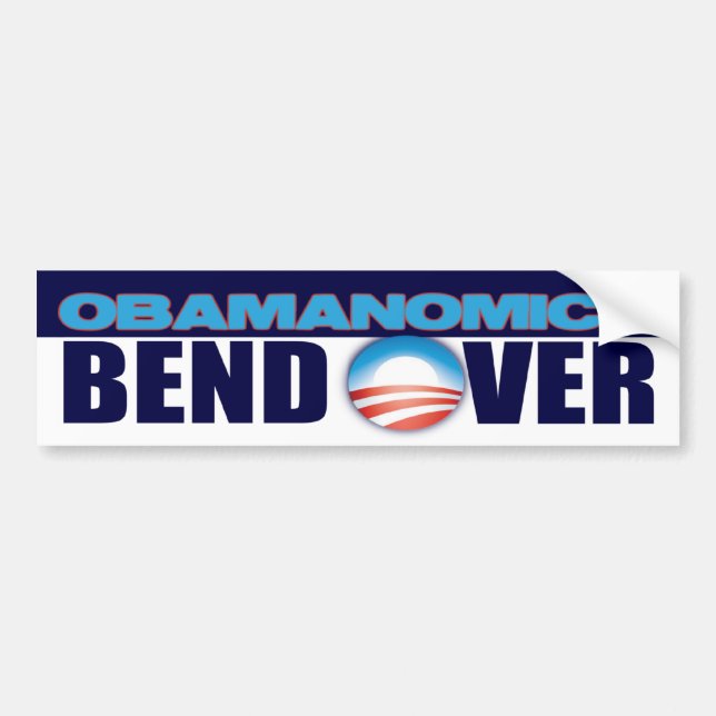 Pegatina Para Coche Obamanomics (Frente)