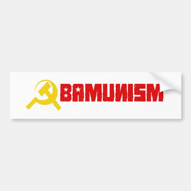 Pegatina Para Coche Obamunism Bumpersticker (Frente)