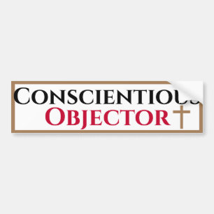 Pegatina Para Coche Objetor de Conciencia
