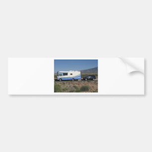 Pegatina Para Coche Obra clásica azul rv Motorhome del viaje 1999 del