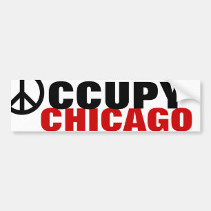 PEGATINA PARA COCHE OCCUPY CHICAGO