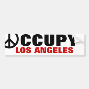 PEGATINA PARA COCHE OCCUPY LOS ANGELES