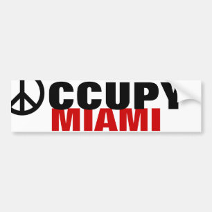 PEGATINA PARA COCHE OCCUPY MIAMI