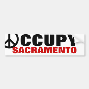 PEGATINA PARA COCHE OCCUPY SACRAMENTO