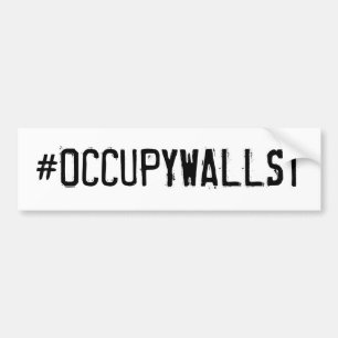 PEGATINA PARA COCHE #OCCUPYWALLST