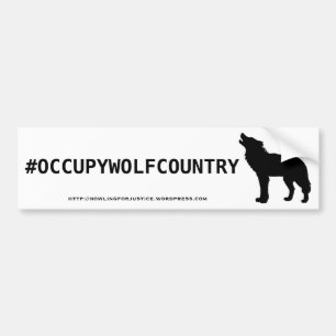 PEGATINA PARA COCHE #OCCUPYWOLFCOUNTRY