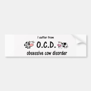 Pegatina Para Coche OCD Cow