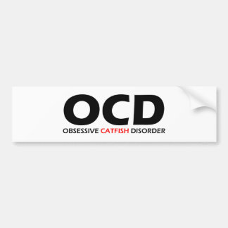 Pegatina Para Coche OCD - Trastorno obsesivo de los peces gordos