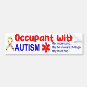 Pegatina Para Coche Ocupación con autismo