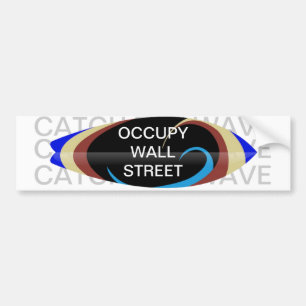 PEGATINA PARA COCHE OCUPAR LA CALLE DE LA PARED CAPTAR LA OLA