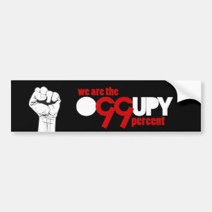 Pegatina Para Coche Ocupe Wall Street - somos el 99 por ciento