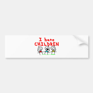 Pegatina Para Coche ¡Odio niños!