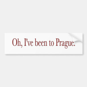 Pegatina Para Coche Oh he estado a Praga