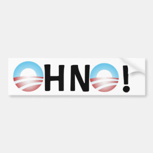 Pegatina Para Coche Oh ningún Obama anti