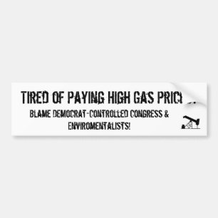 Pegatina Para Coche oilrigapplication, cansado de pagar el alto Pri