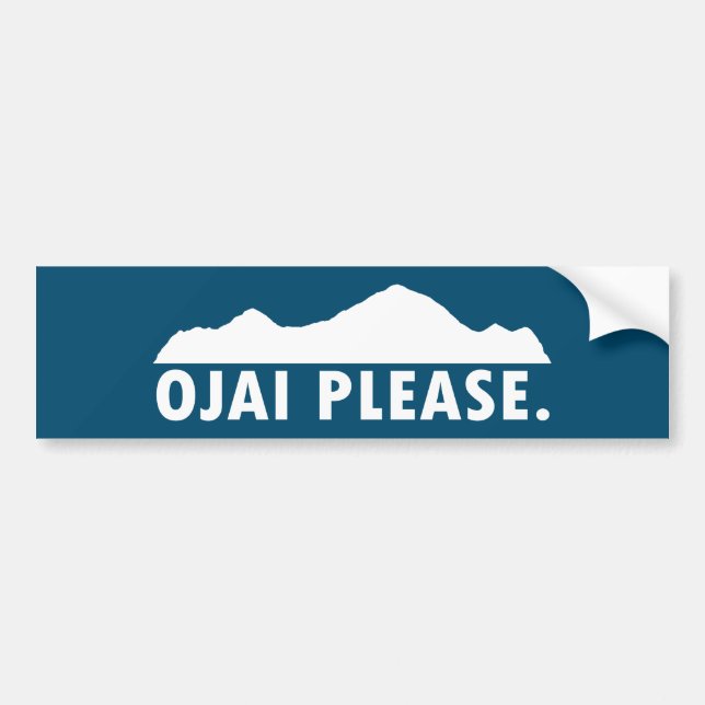 Pegatina Para Coche Ojai California Please (Frente)