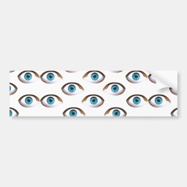 Pegatina Para Coche ojos azules (Frente)