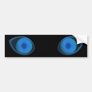 Pegatina Para Coche Ojos azules muy malvados