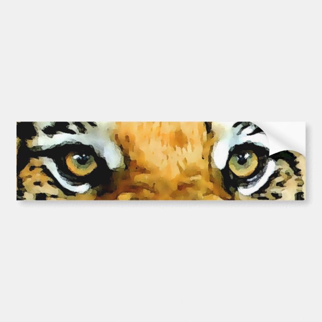 Pegatina Para Coche Ojos de tigre (Frente)