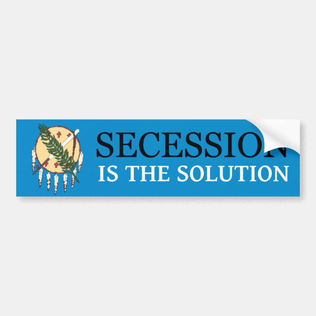 Pegatina Para Coche Oklahoma Secession Bumper Sticker (Frente)