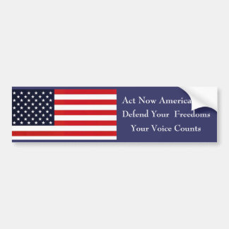 Pegatina Para Coche ¡oldglory, del acto americanos ahora!!! , Defienda