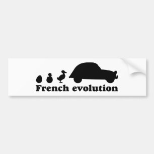 Pegatina Para Coche Oldtimer 2cv Evolución Francesa