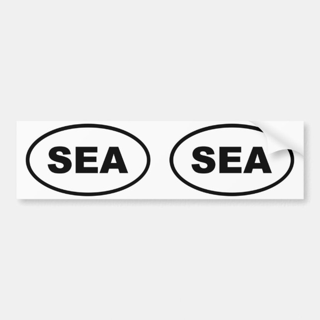 Pegatina Para Coche Oleoide Seattle SEA (Frente)