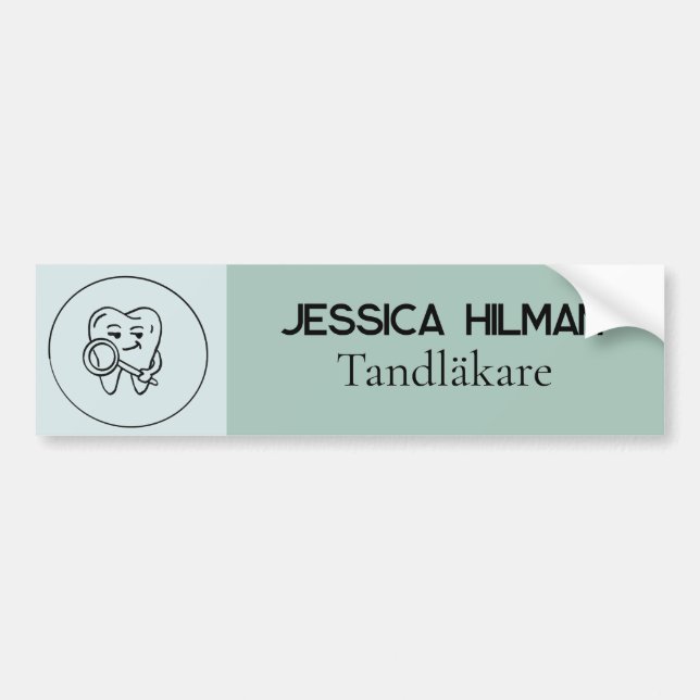 Pegatina Para Coche Olive green Dentist/all Sticker logo Personalized (Frente)