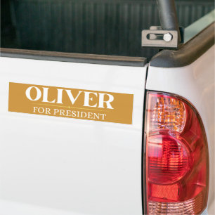 Pegatina Para Coche Oliver Para Presidente Fiesta Libertario