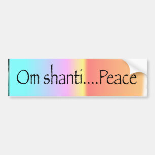 Pegatina Para Coche OM Shanti