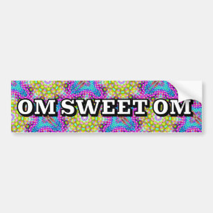 PEGATINA PARA COCHE OM SWEET OM