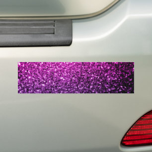 Pegatina Para Coche Ombre rosa púrpura brillo falso destellos