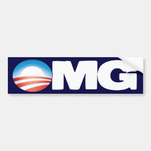 Pegatina Para Coche OMG Obama anti