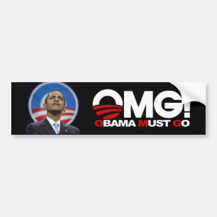 Pegatina Para Coche ¡OMG! Obama debe ir