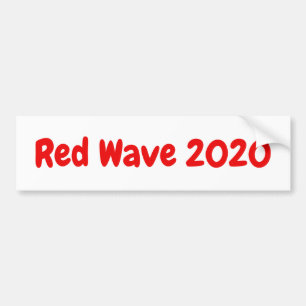 Pegatina Para Coche Onda roja 2020 - lema político republicano