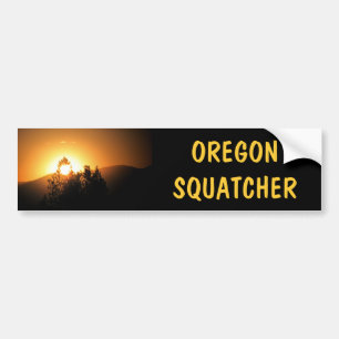 Pegatina Para Coche Oregon Squatcher Bigfoot Hunter