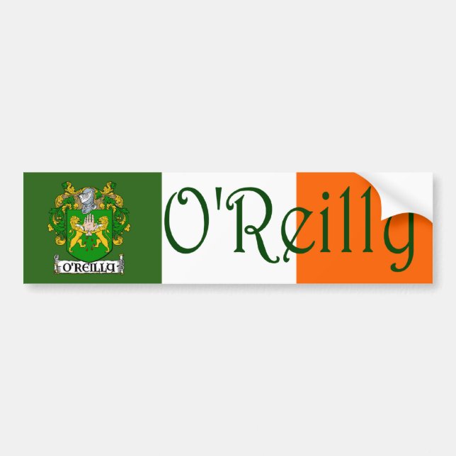 Pegatina Para Coche O'Reilly Coat of Arms Flag Bumper Sticker (Frente)