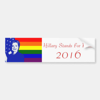 Pegatina Para Coche Orgullo 2016 de Hillary Clinton