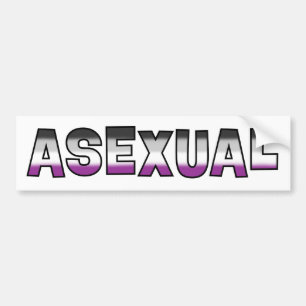 Pegatina Para Coche Orgullo asexual