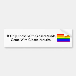 Pegatina Para Coche orgullo cerrado del lgbt de las mentes