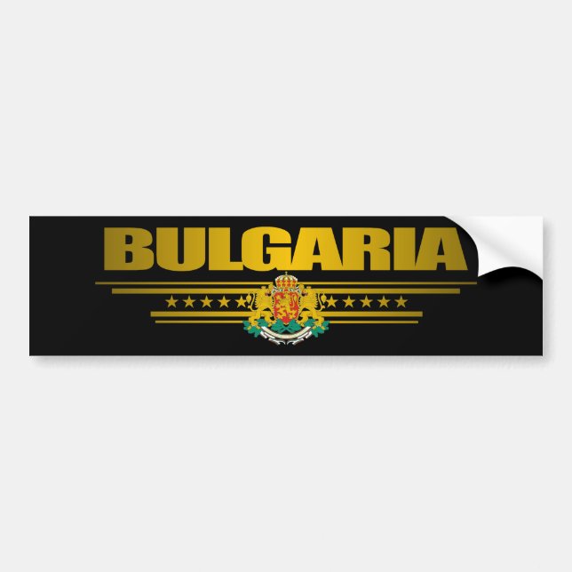 Pegatina Para Coche Orgullo de Bulgaria (Frente)