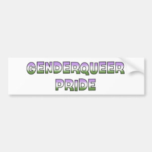 Pegatina Para Coche Orgullo de Genderqueer