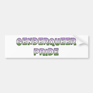 Pegatina Para Coche Orgullo de Genderqueer