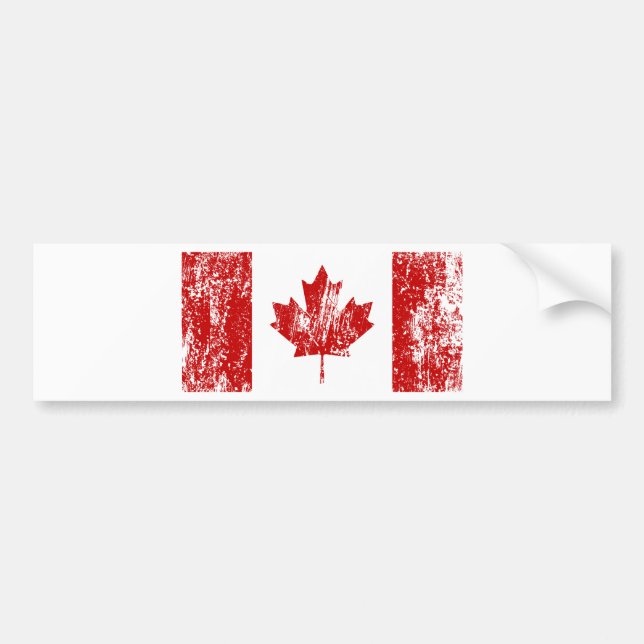 Pegatina Para Coche Orgullo de la bandera de Canadá (Frente)
