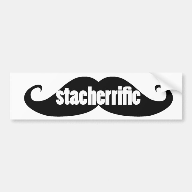 Pegatina Para Coche Orgullo de Mustache (Frente)