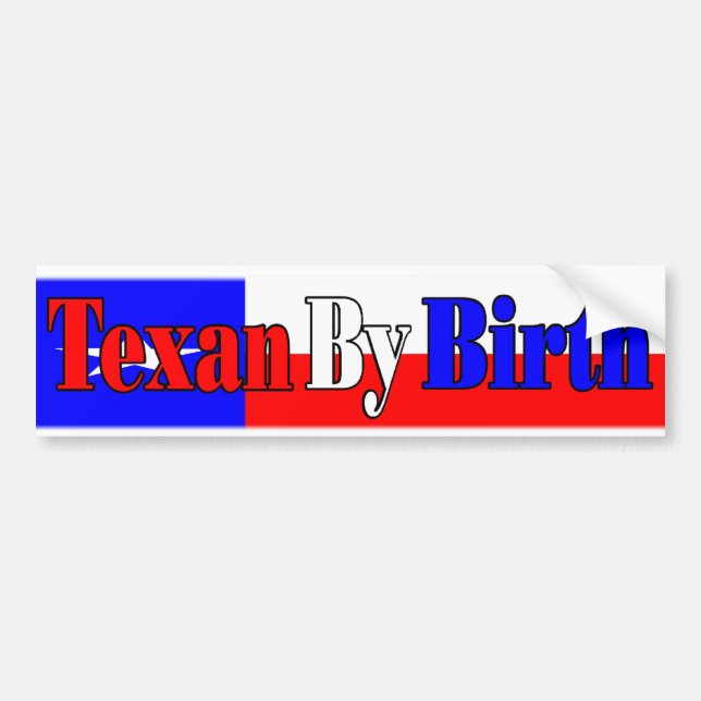 Pegatina Para Coche Orgullo de Tejas (Frente)